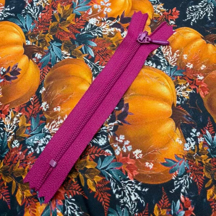 Fermeture Éclair Non-Séparable 4,5po, 3 coil, Fushia