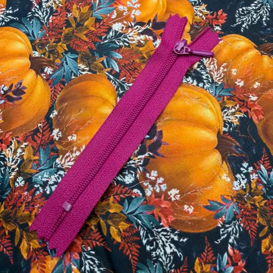 Fermeture Éclair Non-Séparable 4,5po, 3 coil, Fushia