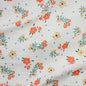 Orange Flowers Double Gauze