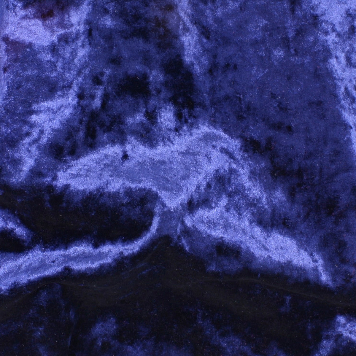 Velours Panné Extensible Marine