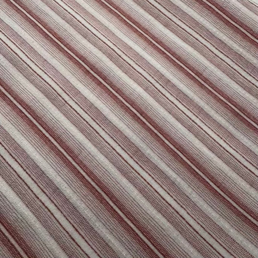 Rio Slub Lignes Rose Foncé
