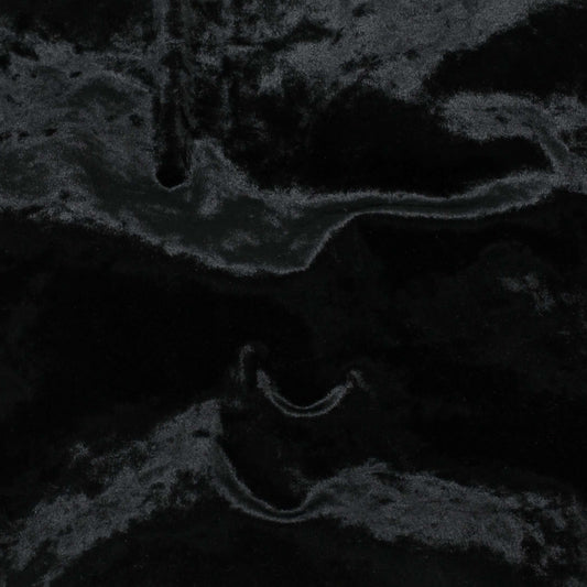 Velour Panné Noir