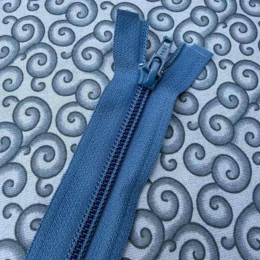Fermeture Éclair Séparable 27,5po Bleu