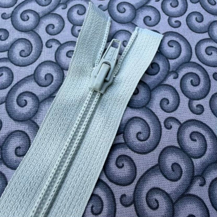 Fermeture Éclair Séparable 24po Gris