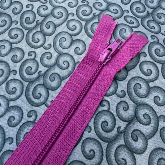 Fermeture Éclair Séparable 12po Mauve