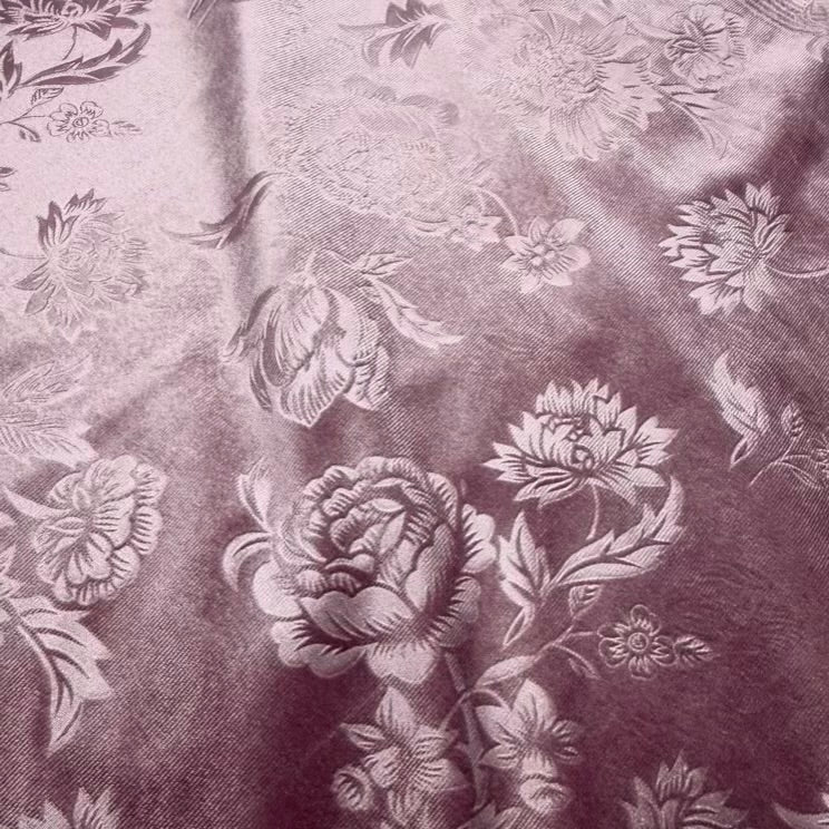 Velours Extensible Floral Lilas