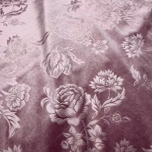 Velours Extensible Floral Lilas