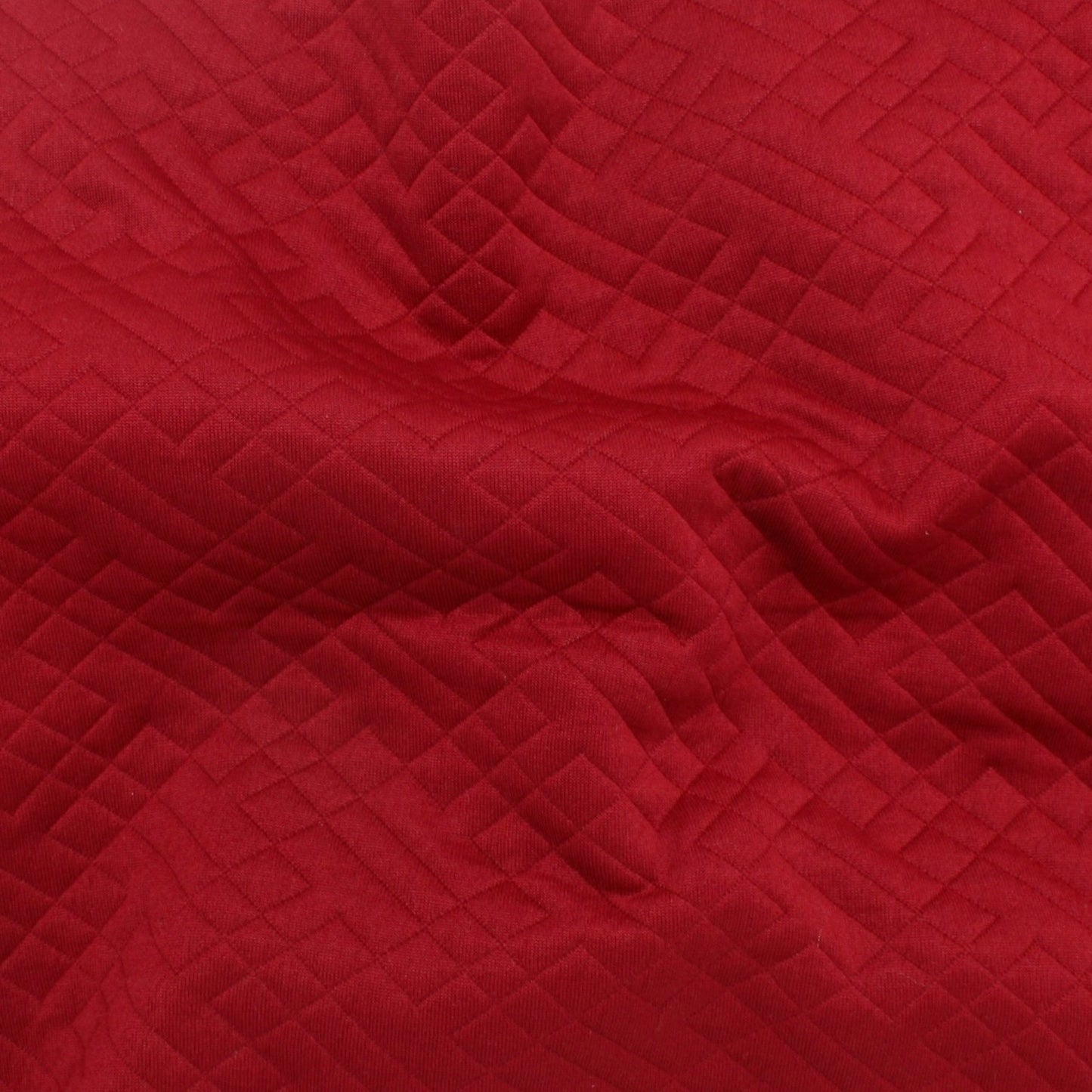 Matelassé Géometrique Rouge 01