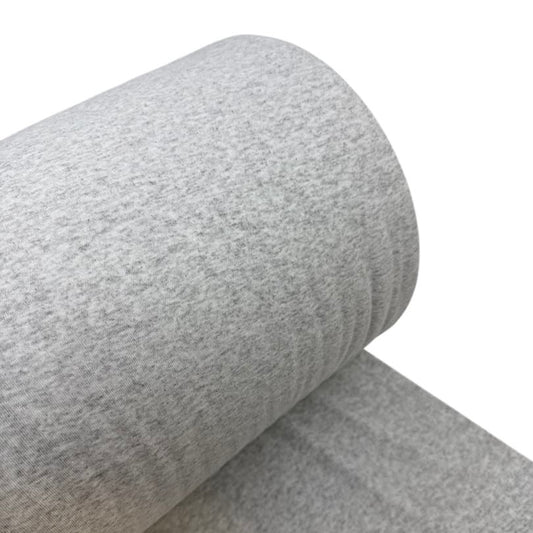 1x1 Pale Grey Heather Rib