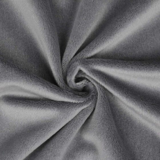 Minky Velour Grey